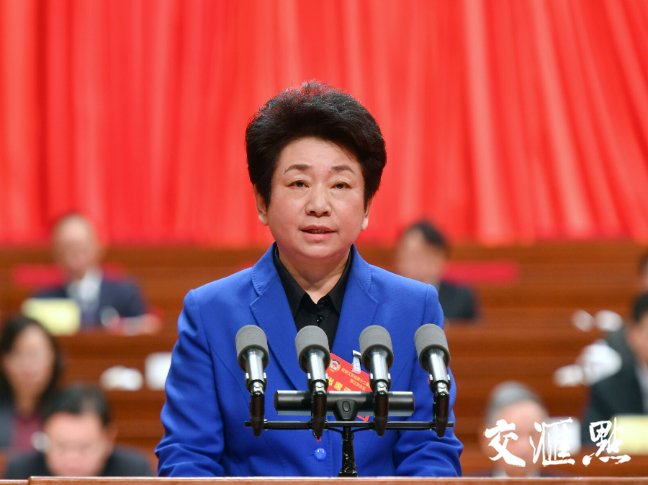 江苏省政协主席黄莉新 交汇点记者 肖勇 摄